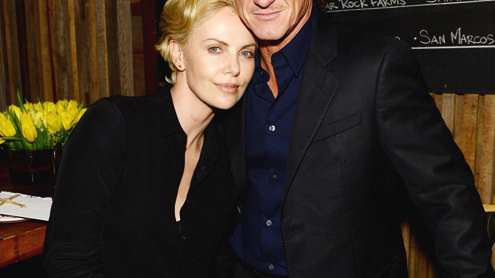 Charlize Theron and Sean Penn on February 27, 2014 in Los Angeles