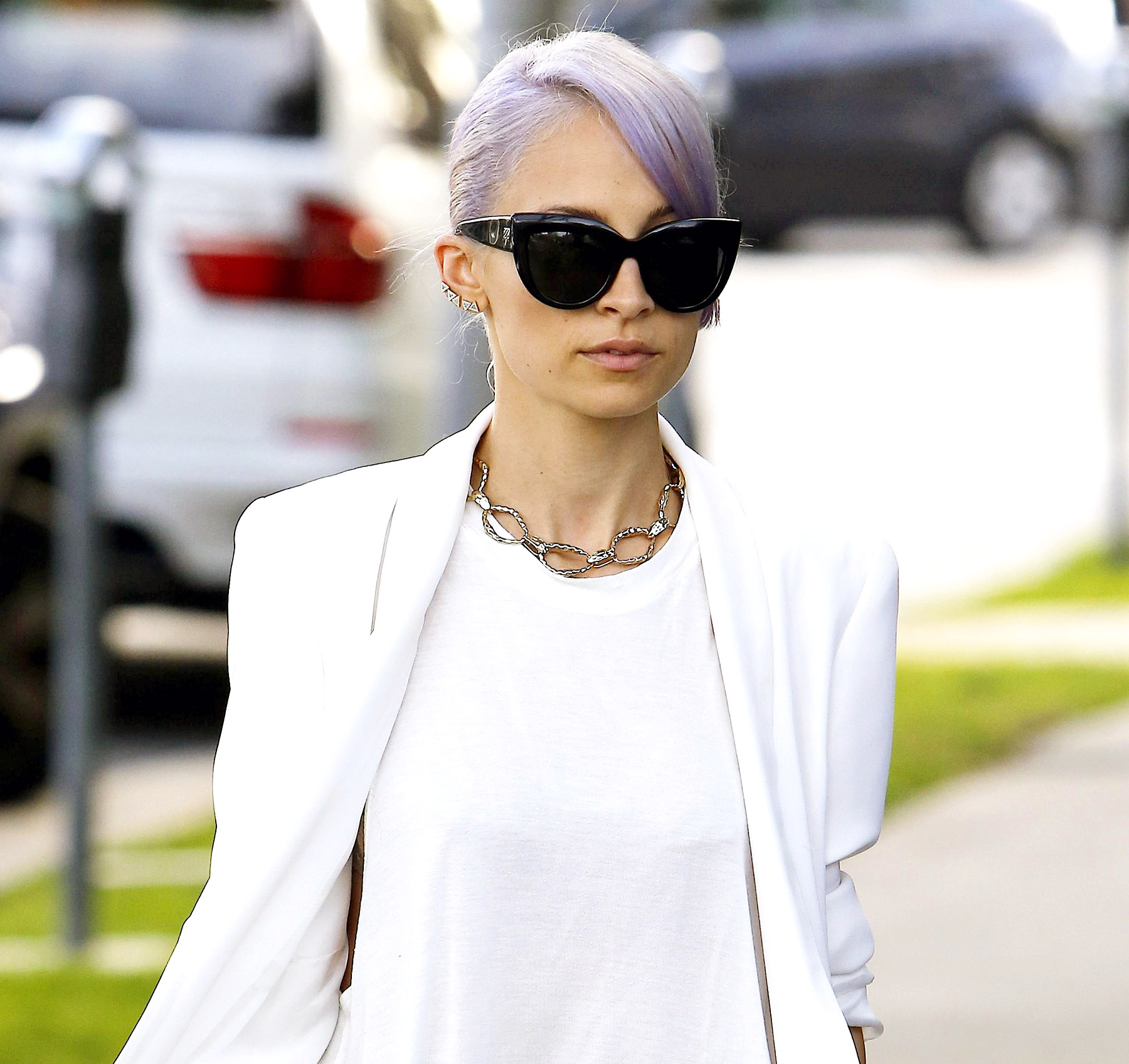 Nicole Richie's Colorist Dishes on New Purple Hair