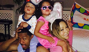 Mariah Carey, Nick Cannon Celebrate Easter With Twins Monroe, Moroccan