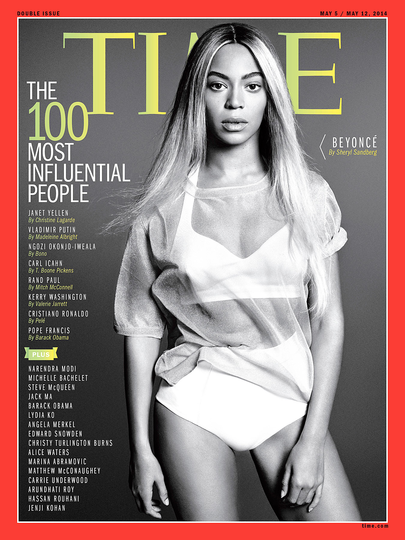 Beyonce Covers Time's 100 Most Influential People Issue