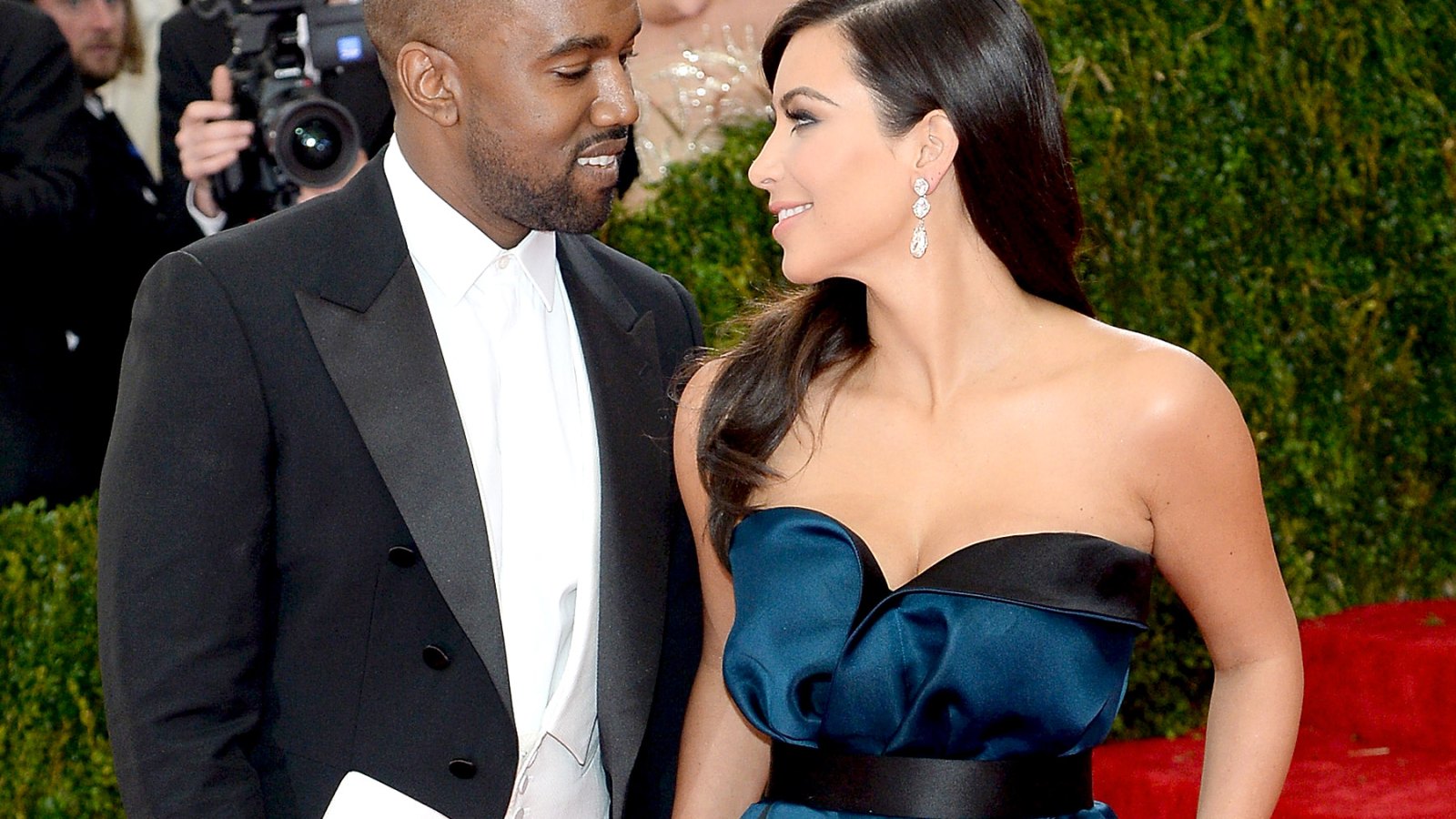 Kanye West and Kim Kardashian at the Costume Institute Gala on May 5