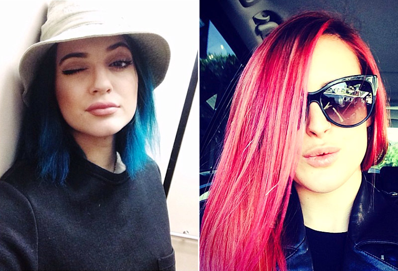 Blue on Pink Hair: Celebrity Inspiration and Red Carpet Looks - wide 6