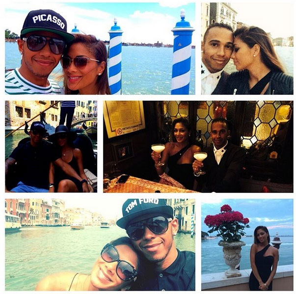 Nicole and Lewis celebrate six years together in Venice, Italy