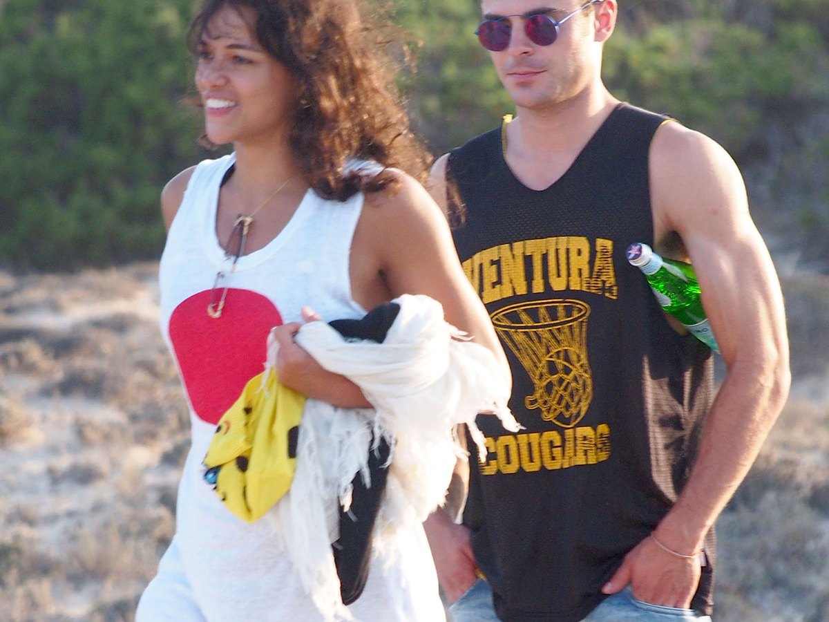 Michelle Rodriguez and Zac Efron