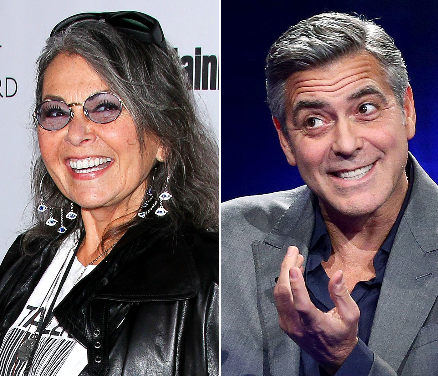 Roseanne Barr Says Clooney Left a Photo of His "Wiener" on Set