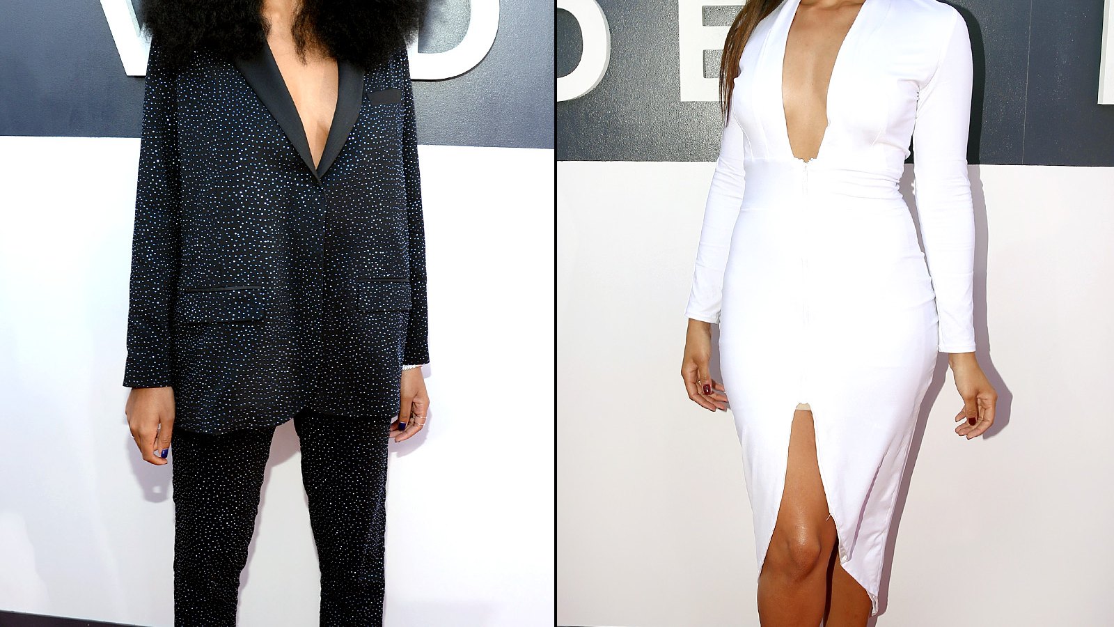Solange Knowles, Jordin Sparks at the 2014 MTV VMAs on August 24