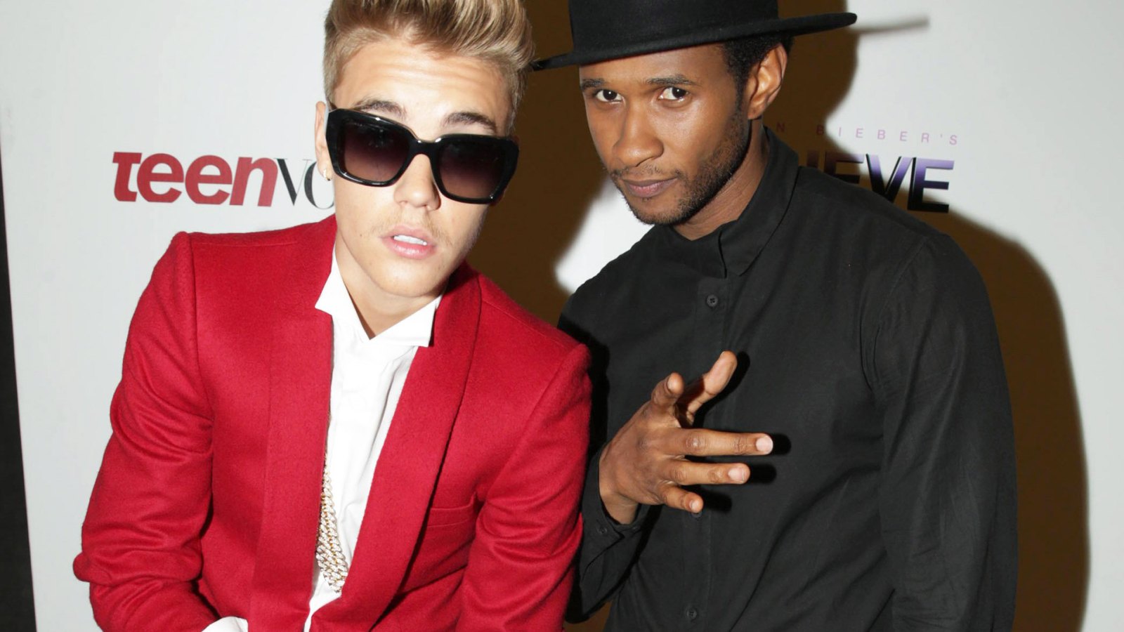 Justin Bieber and Usher Raymond