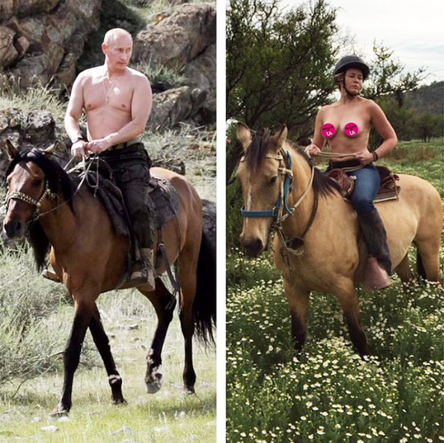Vladimir Putin and Chelsea Handler