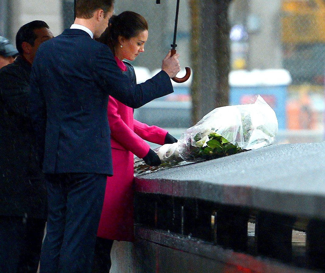 Kate Middleton and Prince William visit 9/11 memorial