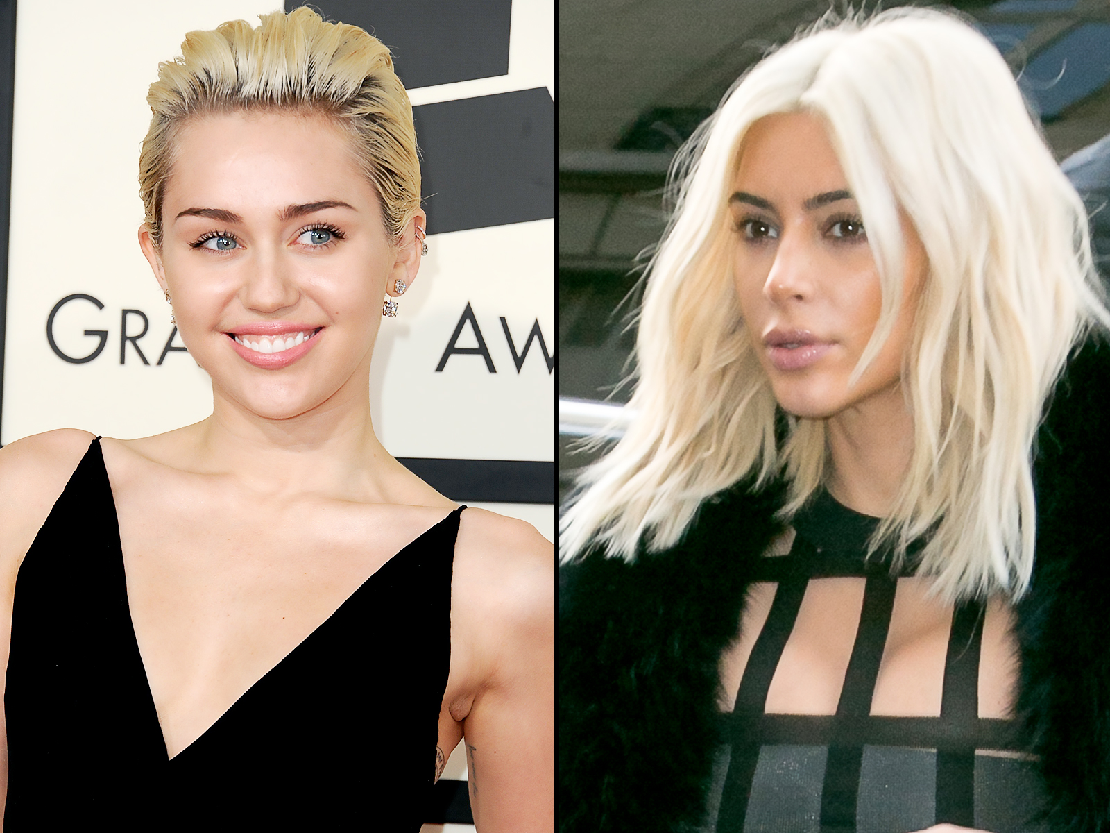 Miley Cyrus Mocks Kim Kardashian's Blonde Hair With Hilarious Pic