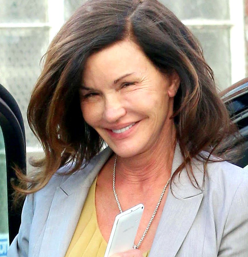 Janice Dickinson goes without makeup while shopping in Beverly Hills.
