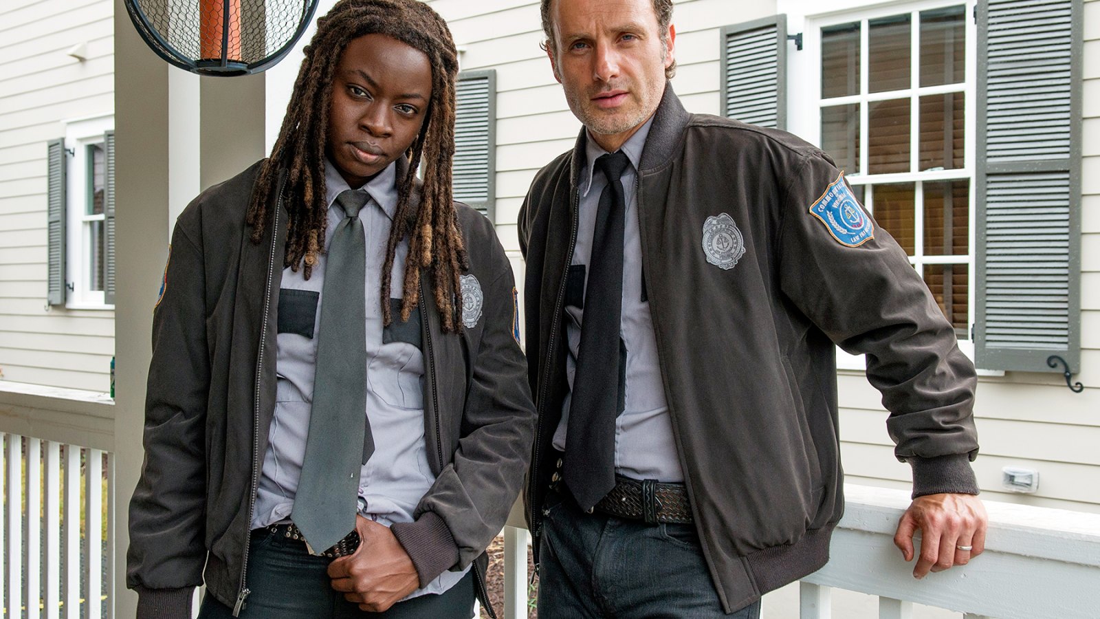 Danai Gurira and Andrew Lincoln on The Walking Dead