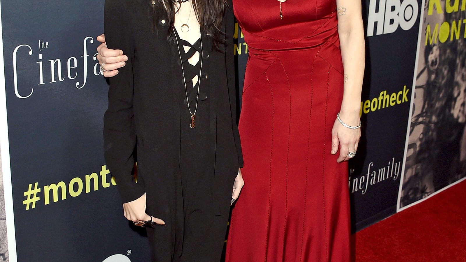 Frances Bean Cobain and Courtney Love on April 21, 2015.