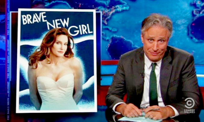 Jon Stewart unpicks the media handling of Caitlyn Jenner's arrival int