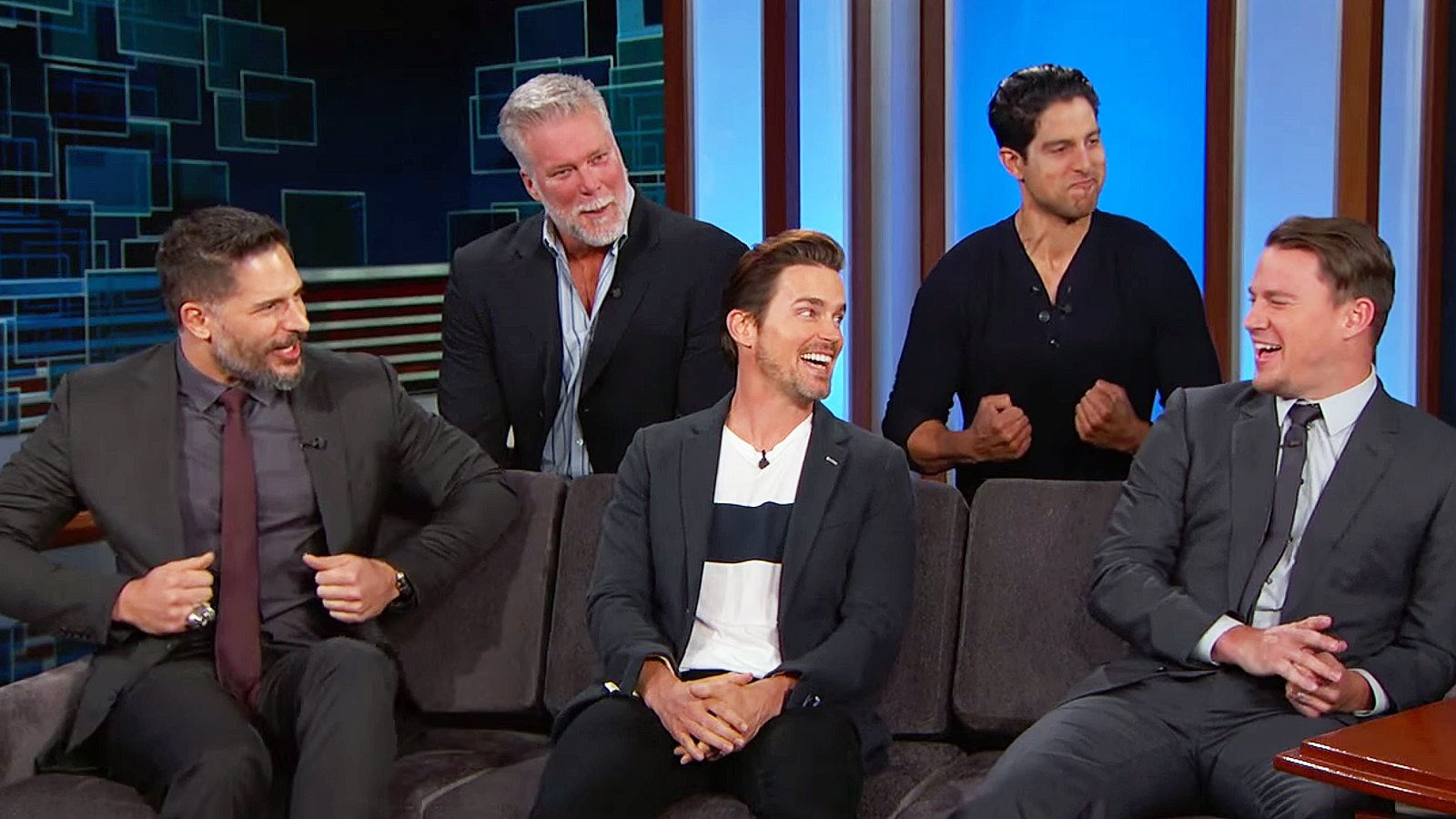 The cast of Magic Mike XXL on Jimmy Kimmel Live