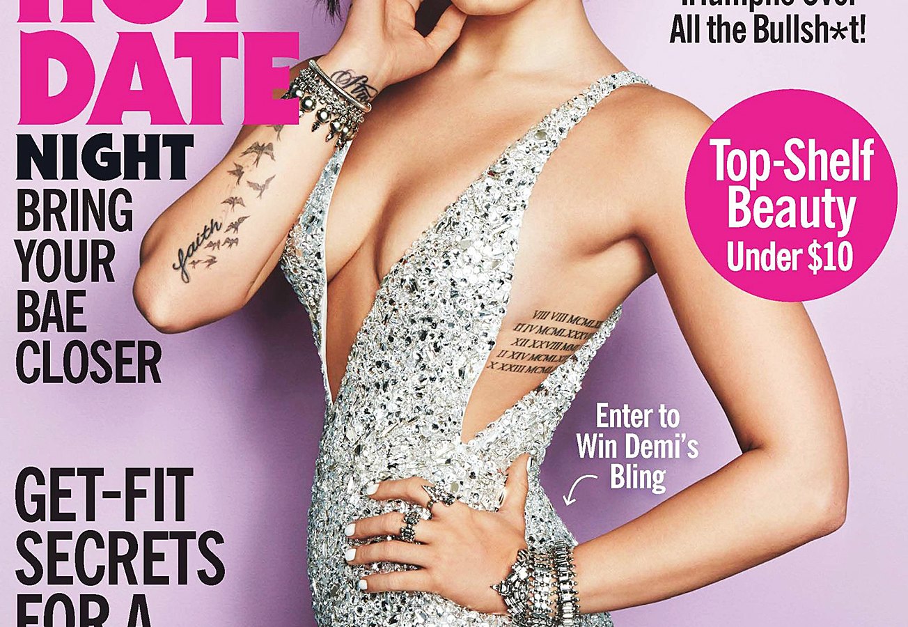 Demi Lovato on the cover of Cosmopolitan