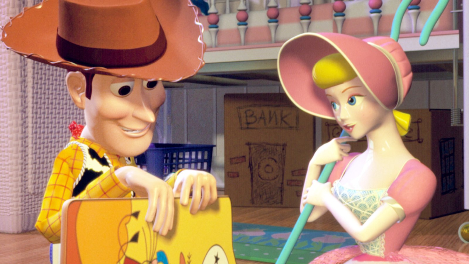 Woody, Bo Peep and Toy Story