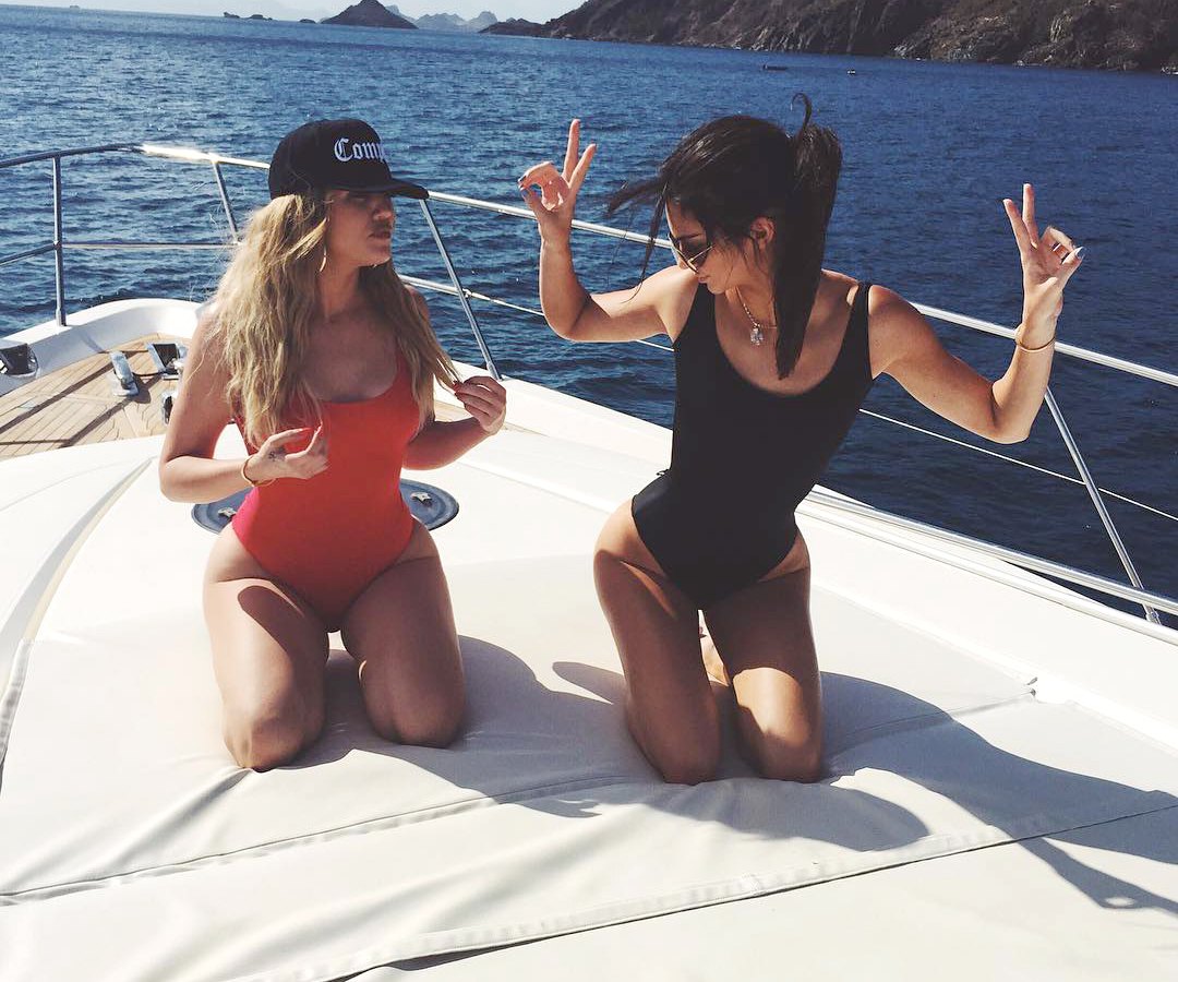 Kendall Jenner Shares Khloe Kardashian's "Baewatch" Swimsuit Body