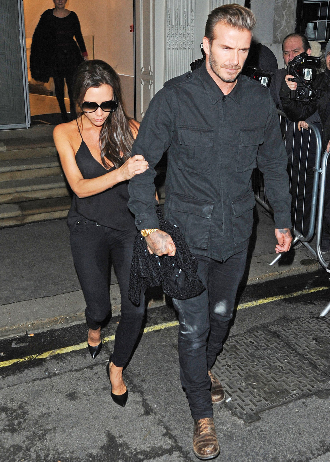 Victoria Beckham Lets Loose at London 