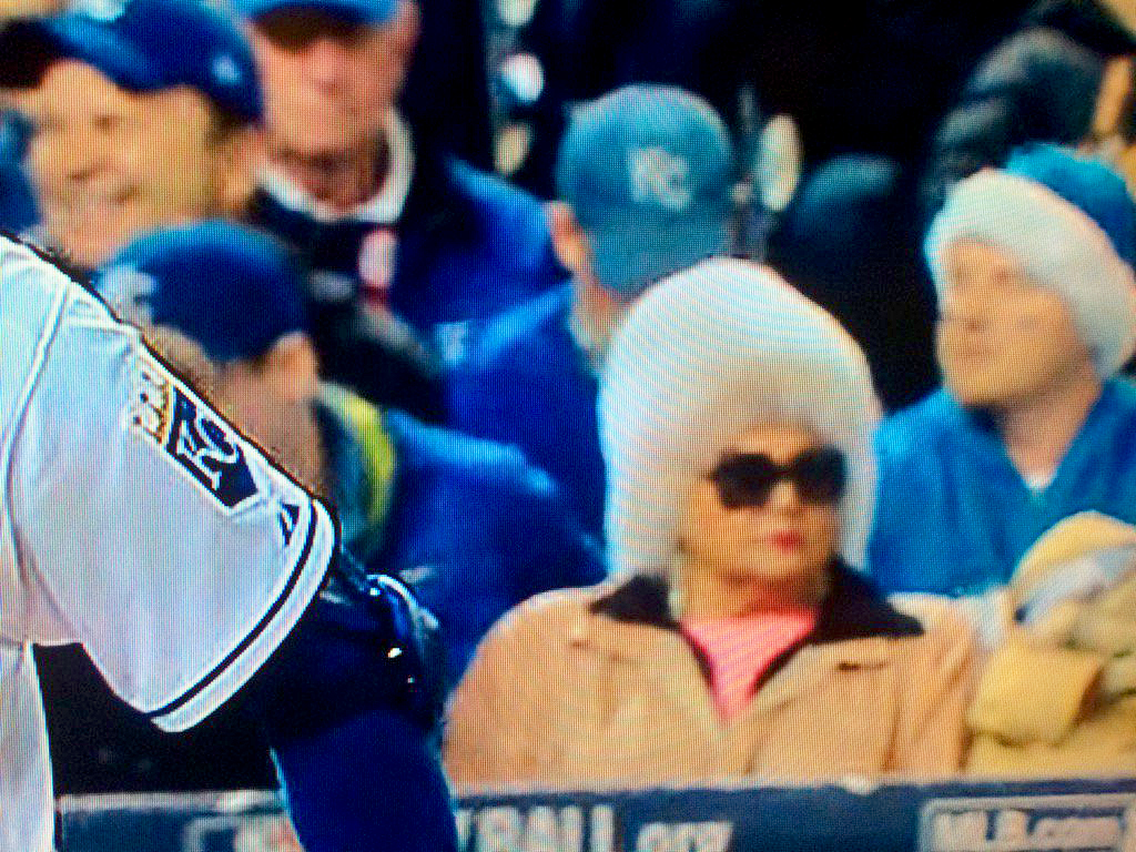 The World Series Fur Hat Lady
