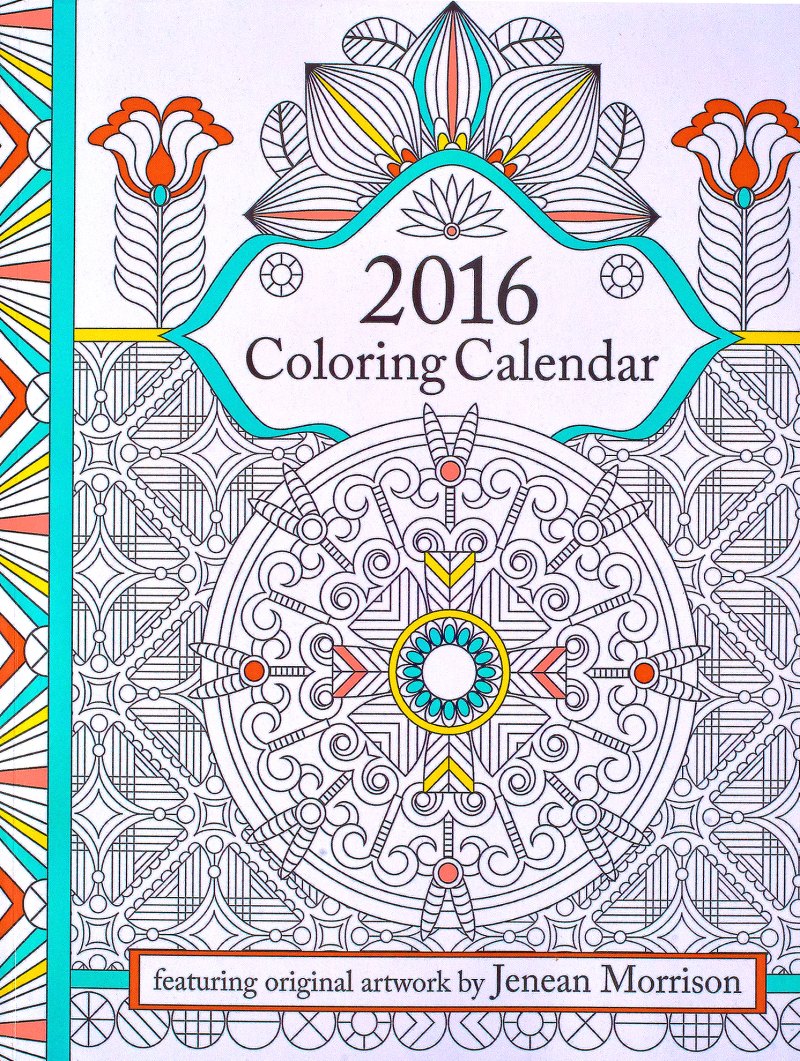 2016 Coloring Calendar