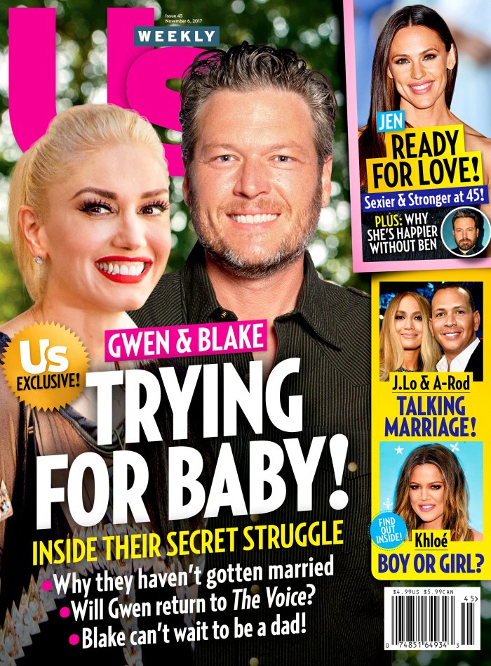 Gwen Stefani Blake Shelton Us Weekly Cover