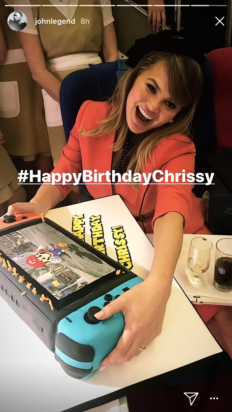 Chrissy Teigen birthday cake