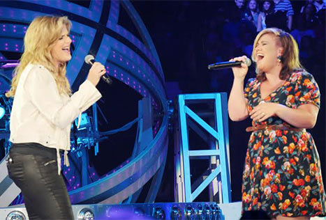 Trisha Yearwood and Kelly Clarkson