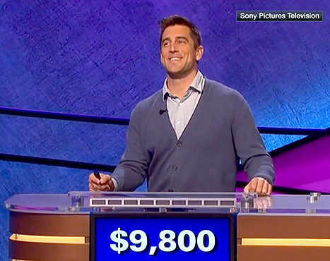 Aaron Rodgers on Celeb Jeopardy