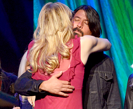 Courtney Love and Dave Grohl
