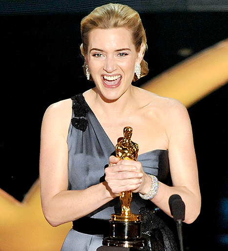 Kate Winslet and her Oscar