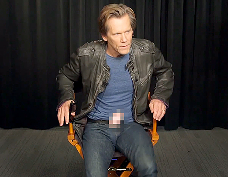 Kevin Bacon with nudity blur