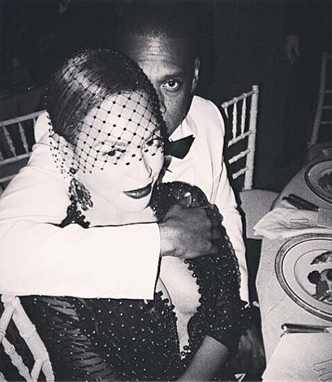 Beyonce and Jay Z Inside Met Gala Instagram