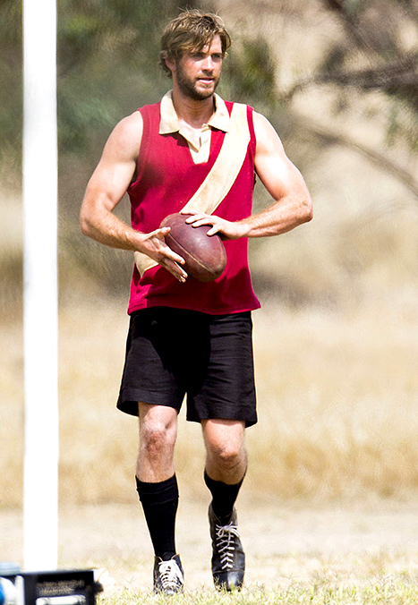 Liam Hemsworth Is Super Hot as Rugby Player With Kate Winslet: Pics