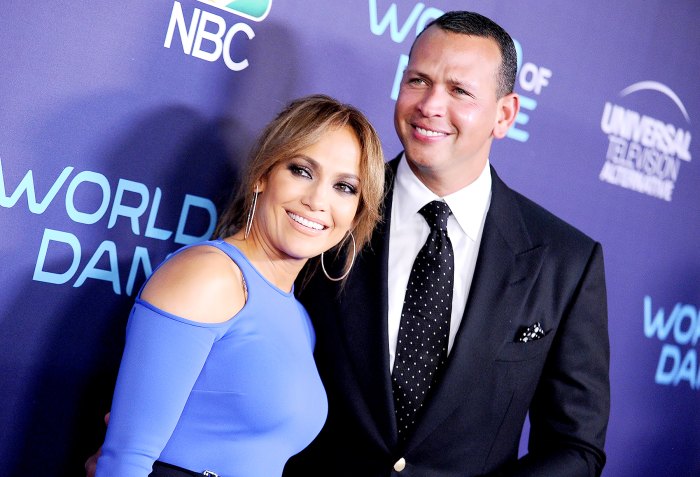 Jennifer Lopez and Alex Rodriguez attend NBC's "World of Dance" celebration at Delilah on September 19, 2017 in West Hollywood, California.