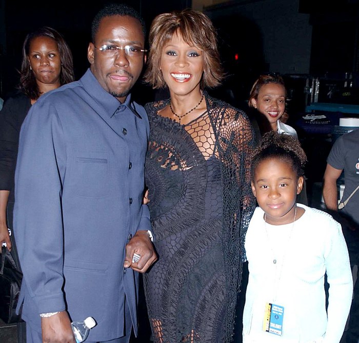 Bobby Brown, Whitney Houston and their daughter, Bobbi Kristina, in 2002.
