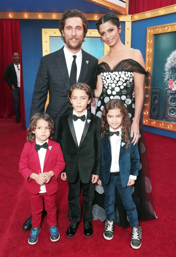 Camila Alves Attends Red Carpet With All Three Kids: Video
