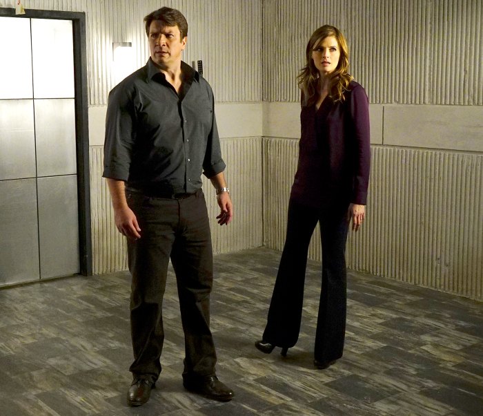 Nathan Fillion and Stana Katic in Castle.