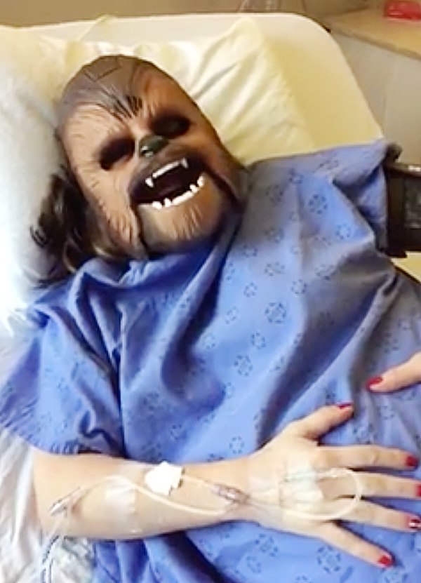 Mom Wears Chewbacca Mask While Giving Birth
