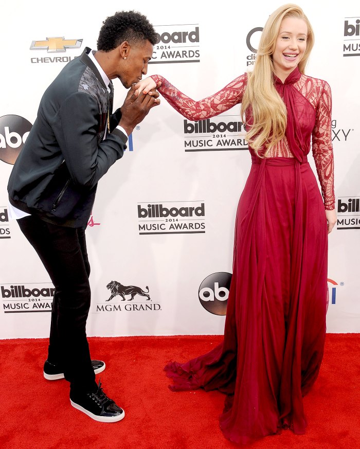 Nick Young and Iggy Azalea arrive at the 2014 Billboard Music Awards.