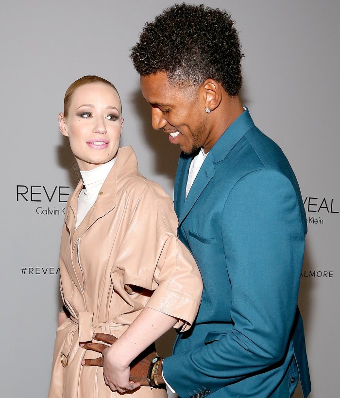 Iggy Azalea and Nick Young attend the Reveal Calvin Klein fragrance launch party at 4 World Trade Center on September 8, 2014, in New York City.