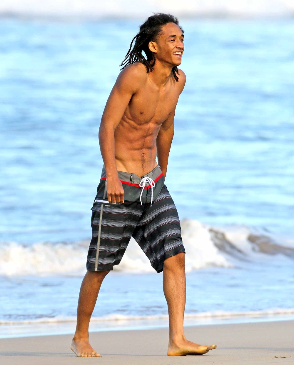 Jada Pinkett Smith Works Beach Body With Willow, Jaden