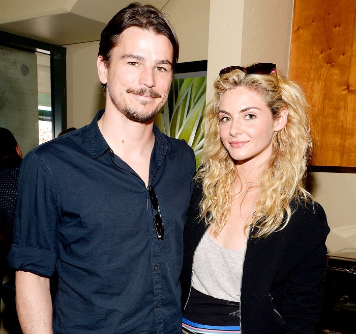 Josh Hartnett and Tamsin Egerton visit The Moet and Chandon Suite at the 2015 BNP Paribas Open on March 21, 2015.