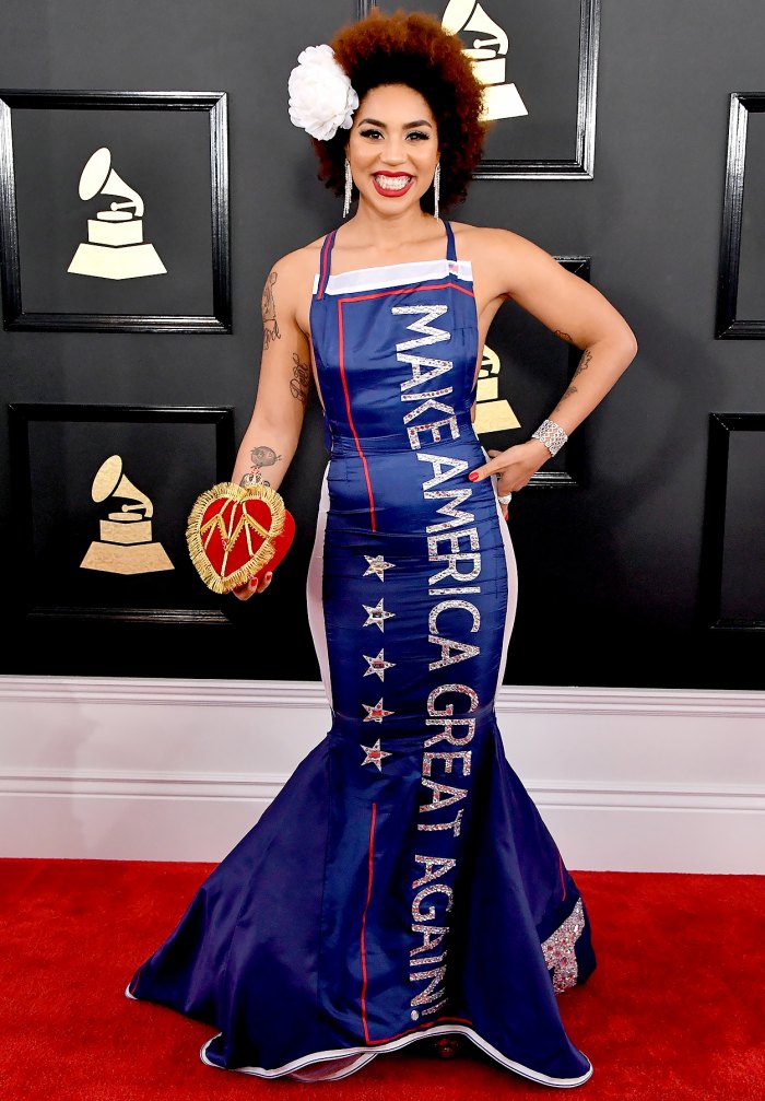 Grammys 2017 Singer Wears Make America Great Again Dress