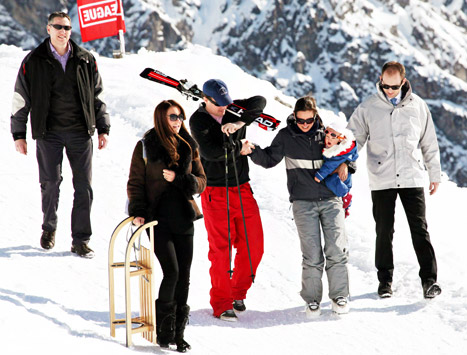 kate middleton with sled