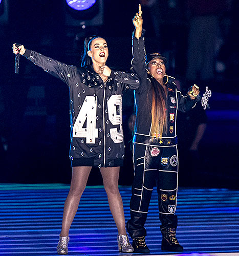 Katy Perry and Missy Eliot - Super Bowls