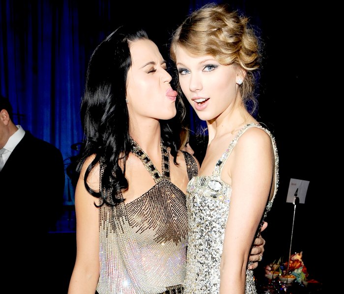 Kary Perry and Taylor Swift during the 52nd Annual GRAMMY Awards - Salute To Icons Honoring Doug Morris held at The Beverly Hilton Hotel on January 30, 2010 in Beverly Hills, California.