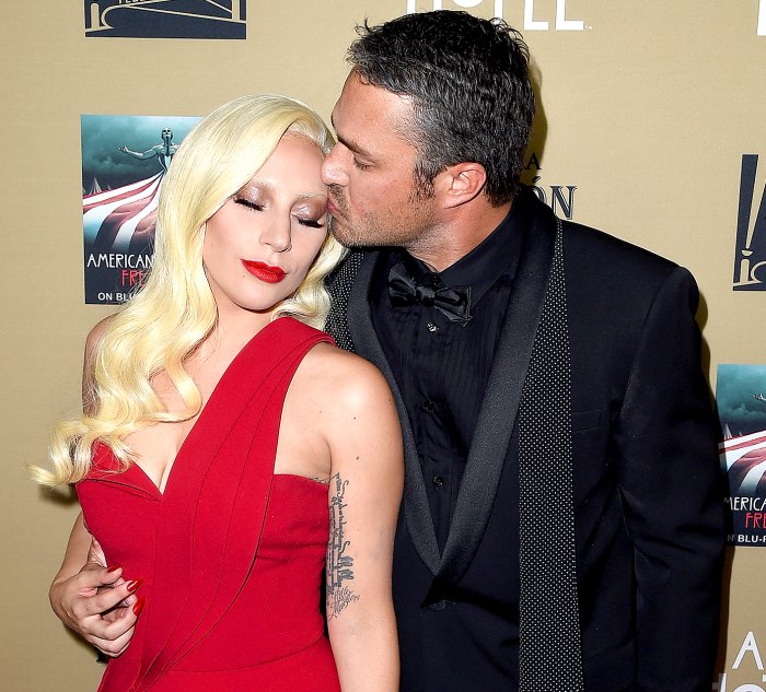 Lady Gaga and Taylor Kinney attend the premiere screening of FX's