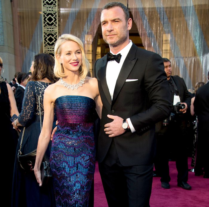 Naomi Watts and Liev Schreiber at The 88th Annual Academy Awards at the The Dolby Theatre in Hollywood, Los Angeles, CA, February 28, 2016.