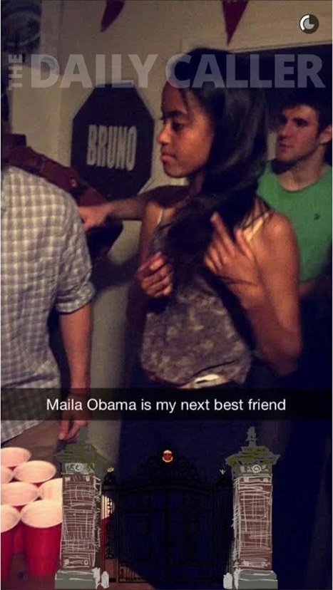 Malia Obama beer pong